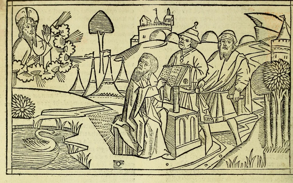 An illustration from [Biblia Germanica], leaf 428