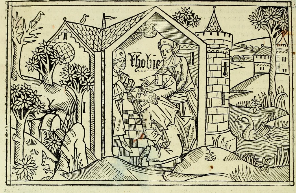 An illustration from [Biblia Germanica], leaf 436