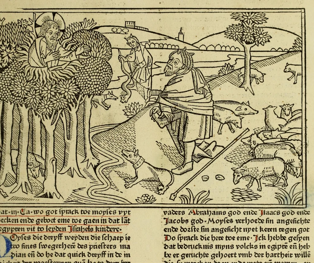 An illustration from [Biblia Germanica], leaf 57