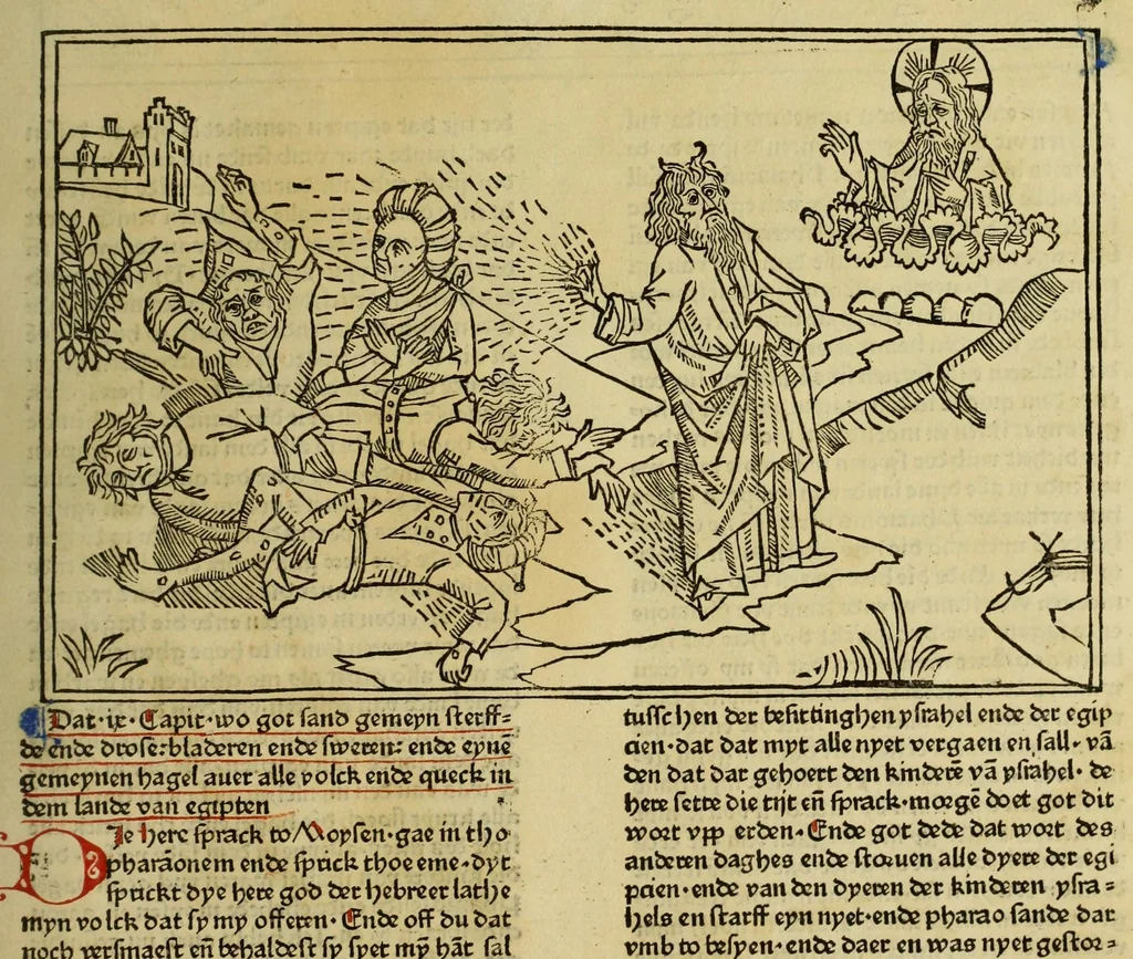 An illustration from [Biblia Germanica], leaf 63