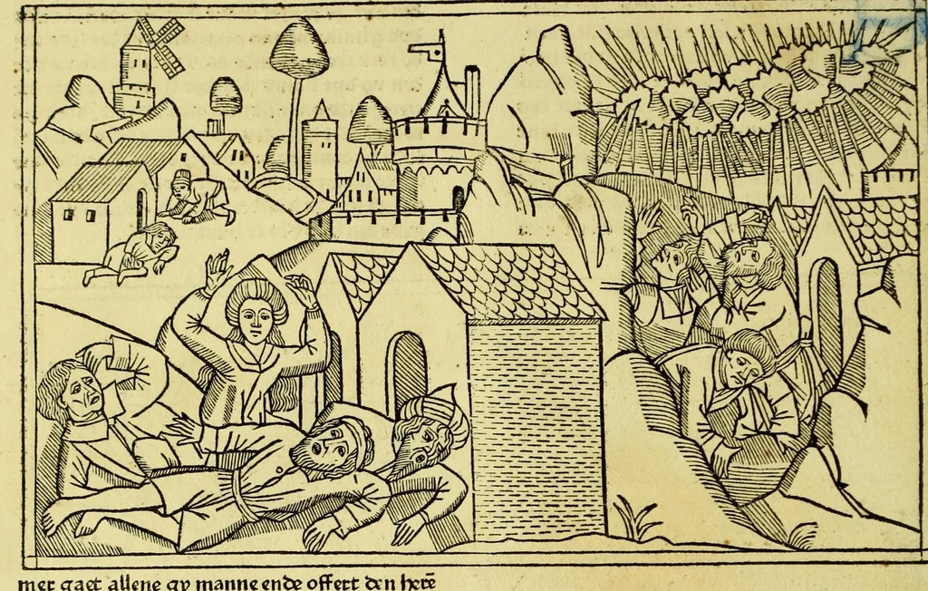 An illustration from [Biblia Germanica], leaf 66