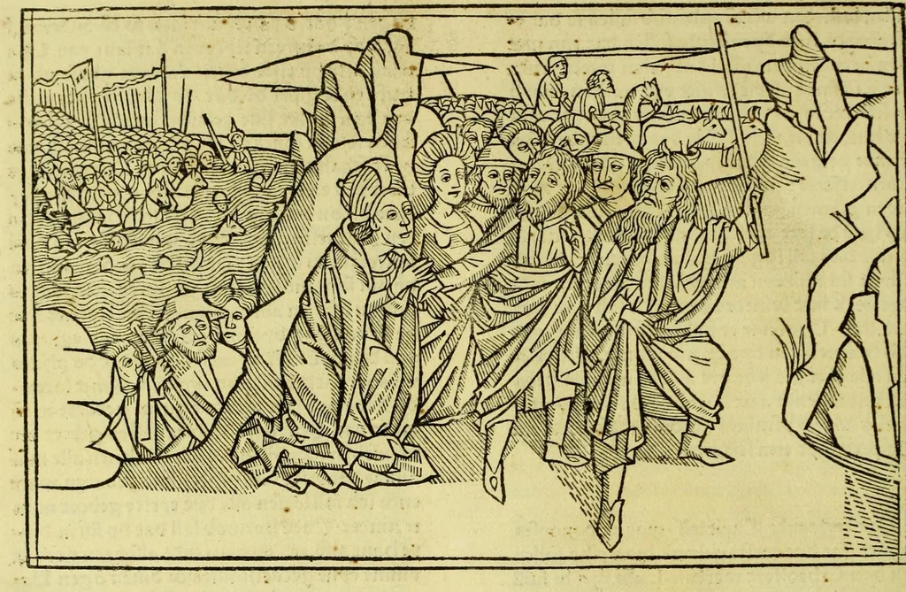 An illustration from [Biblia Germanica], leaf 70