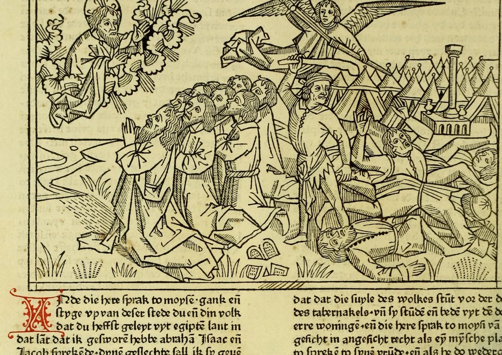 An illustration from [Biblia Germanica], leaf 90