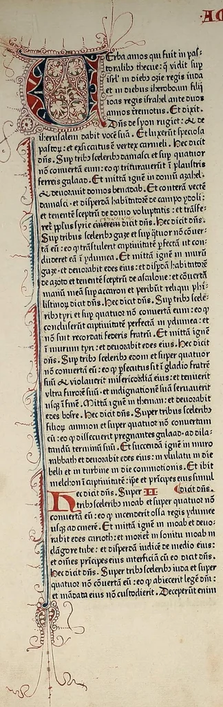 An illustration from [Biblia Latina], leaf 206