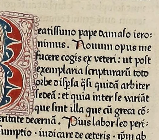 An illustration from [Biblia Latina], leaf 261