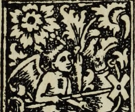An illustration from Biblia pauperum, conteynynge thirty and eight wodecuttes illustrating the liif, parablis, and miraclis offe oure blessid Lord & Saviour Jhesus Crist, with the proper descrypciouns therof extracted fro the originall texte offe Iohn Wiclif.., 1885, leaf 113