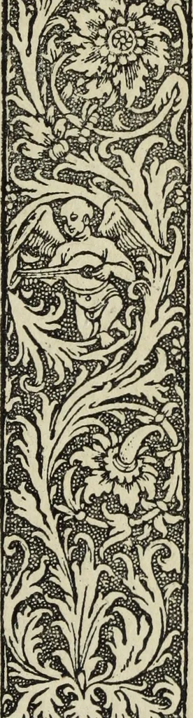 An illustration from Biblia pauperum, conteynynge thirty and eight wodecuttes illustrating the liif, parablis, and miraclis offe oure blessid Lord & Saviour Jhesus Crist, with the proper descrypciouns therof extracted fro the originall texte offe Iohn Wiclif.., 1885, leaf 128
