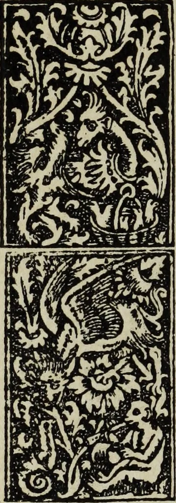 An illustration from Biblia pauperum, conteynynge thirty and eight wodecuttes illustrating the liif, parablis, and miraclis offe oure blessid Lord & Saviour Jhesus Crist, with the proper descrypciouns therof extracted fro the originall texte offe Iohn Wiclif.., 1885, leaf 129