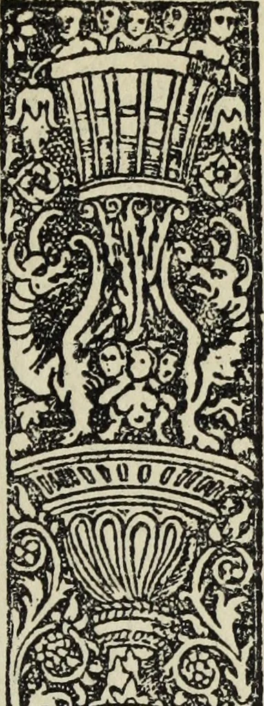 An illustration from Biblia pauperum, conteynynge thirty and eight wodecuttes illustrating the liif, parablis, and miraclis offe oure blessid Lord & Saviour Jhesus Crist, with the proper descrypciouns therof extracted fro the originall texte offe Iohn Wiclif.., 1885, leaf 160