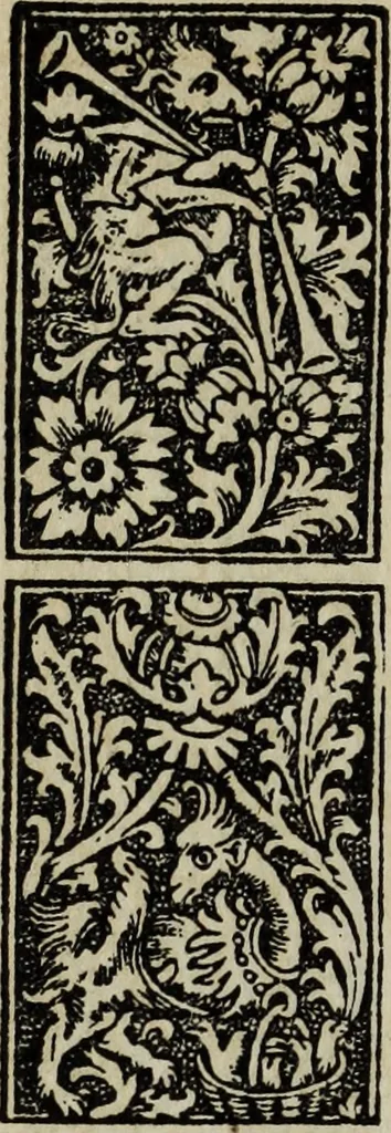 An illustration from Biblia pauperum, conteynynge thirty and eight wodecuttes illustrating the liif, parablis, and miraclis offe oure blessid Lord & Saviour Jhesus Crist, with the proper descrypciouns therof extracted fro the originall texte offe Iohn Wiclif.., 1885, leaf 165