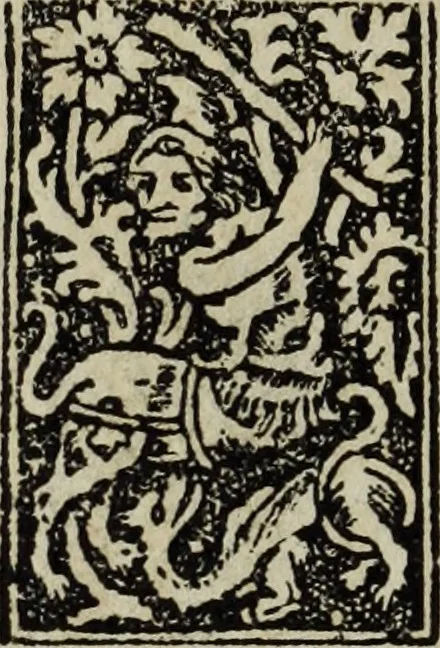 An illustration from Biblia pauperum, conteynynge thirty and eight wodecuttes illustrating the liif, parablis, and miraclis offe oure blessid Lord & Saviour Jhesus Crist, with the proper descrypciouns therof extracted fro the originall texte offe Iohn Wiclif.., 1885, leaf 65
