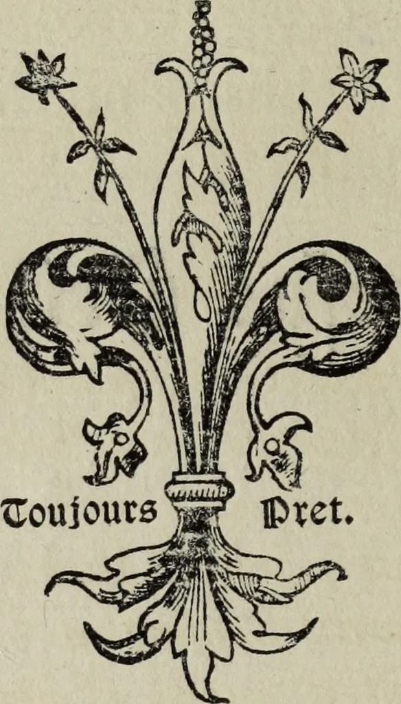 An illustration from Biblia pauperum, conteynynge thirty and eight wodecuttes illustrating the liif, parablis, and miraclis offe oure blessid Lord & Saviour Jhesus Crist, with the proper descrypciouns therof extracted fro the originall texte offe Iohn Wiclif.., 1885, leaf 9