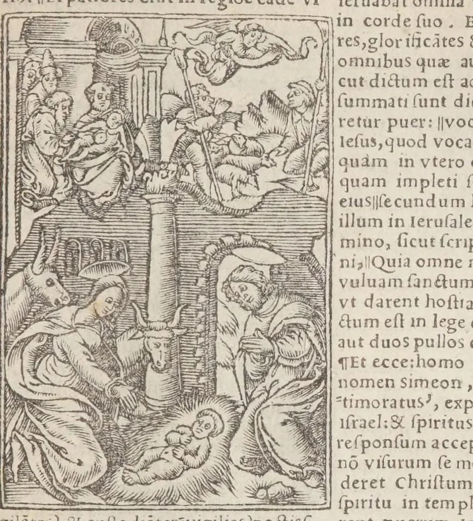 An illustration from Biblia pictvris illvstrata : breves in eadem annotationes, ex doctiss. interpretationibus, & Hebraeorum commentariis : interpretatio nominum Hebraicorum : index epistolarum & euangeliorum totius anni., 1540, leaf 1047