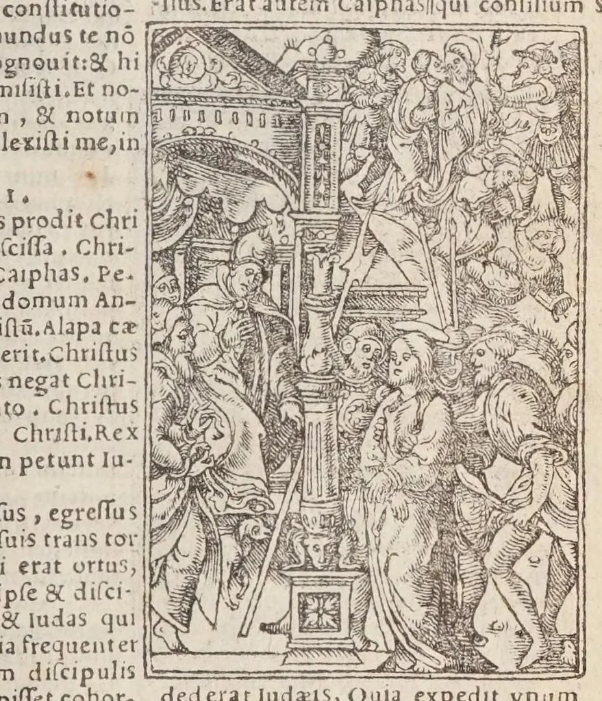 An illustration from Biblia pictvris illvstrata : breves in eadem annotationes, ex doctiss. interpretationibus, & Hebraeorum commentariis : interpretatio nominum Hebraicorum : index epistolarum & euangeliorum totius anni., 1540, leaf 1103