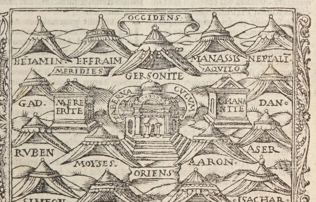 An illustration from Biblia pictvris illvstrata : breves in eadem annotationes, ex doctiss. interpretationibus, & Hebraeorum commentariis : interpretatio nominum Hebraicorum : index epistolarum & euangeliorum totius anni., 1540, leaf 141