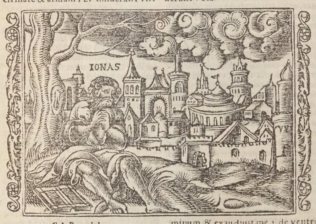 An illustration from Biblia pictvris illvstrata : breves in eadem annotationes, ex doctiss. interpretationibus, & Hebraeorum commentariis : interpretatio nominum Hebraicorum : index epistolarum & euangeliorum totius anni., 1540, leaf 912