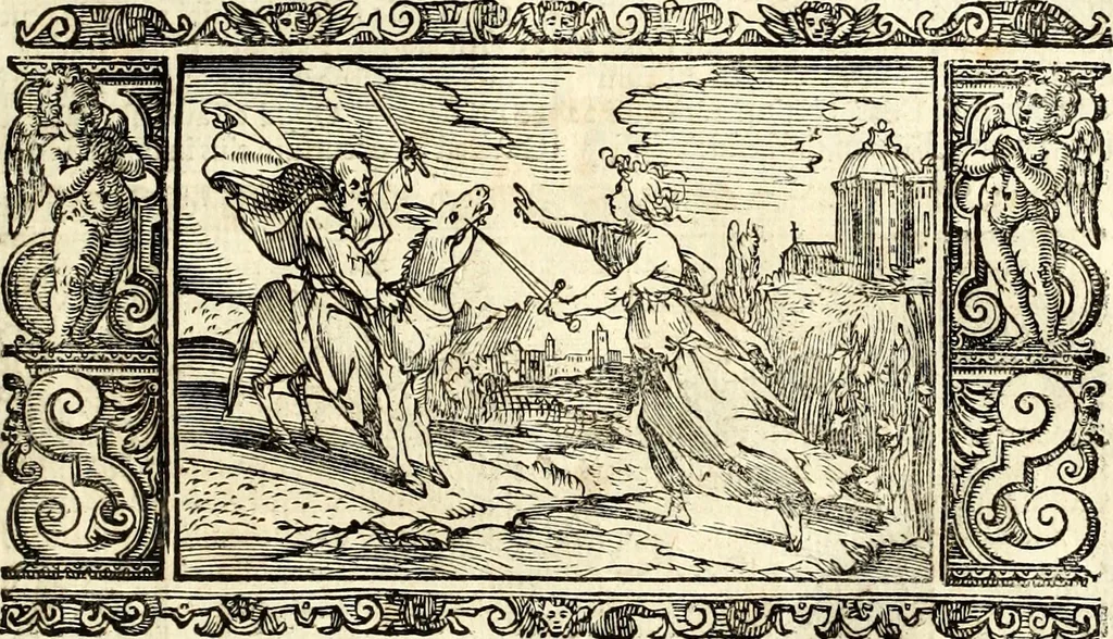 An illustration from Biblia Sacra Vulgatae Editionis : Sixti V, Pont. Max. ivssv recognita atque edita, 1669, leaf 136