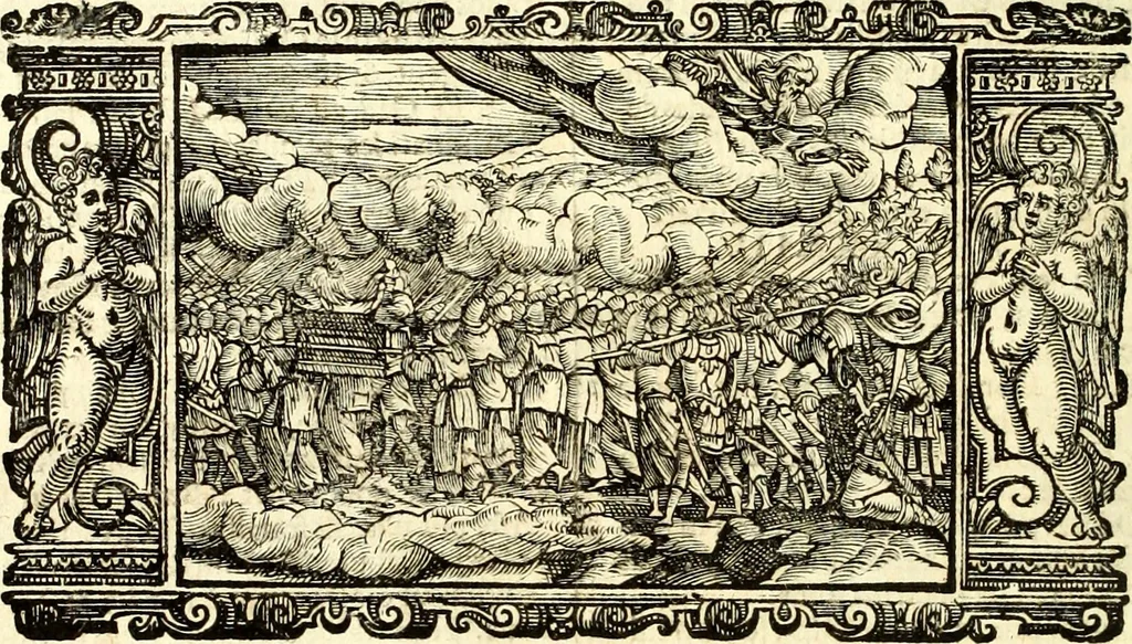 An illustration from Biblia Sacra Vulgatae Editionis : Sixti V, Pont. Max. ivssv recognita atque edita, 1669, leaf 171
