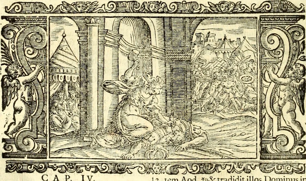 An illustration from Biblia Sacra Vulgatae Editionis : Sixti V, Pont. Max. ivssv recognita atque edita, 1669, leaf 191