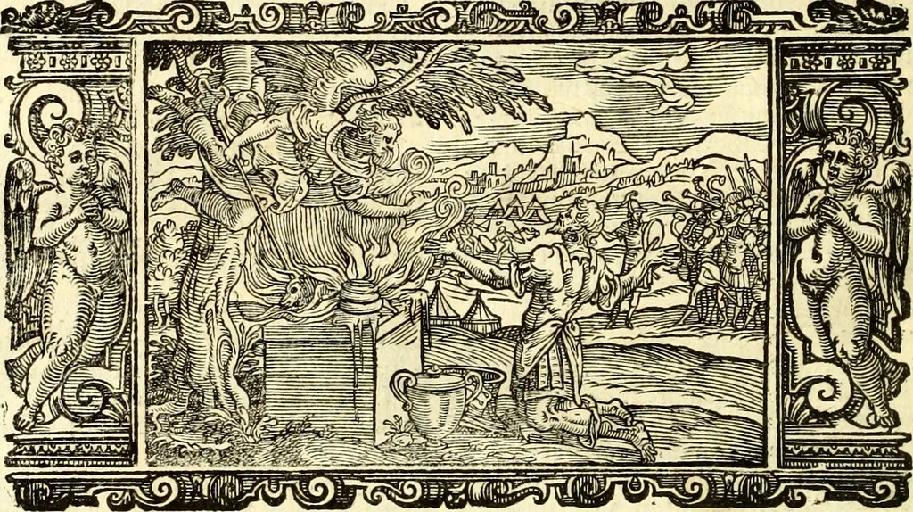 An illustration from Biblia Sacra Vulgatae Editionis : Sixti V, Pont. Max. ivssv recognita atque edita, 1669, leaf 193