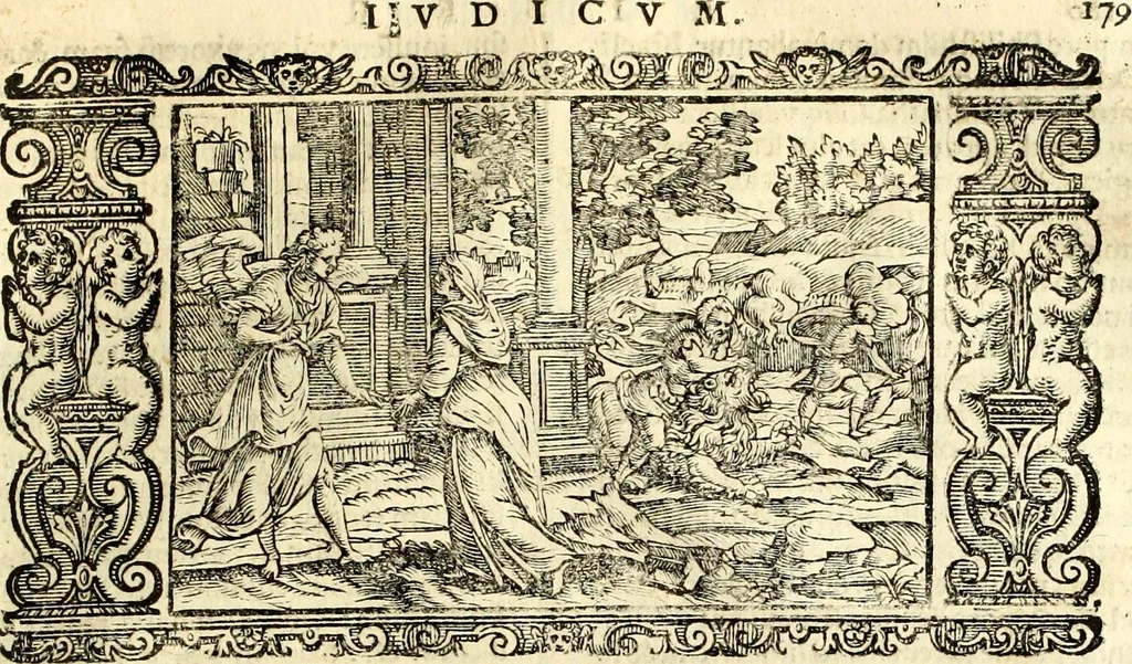 An illustration from Biblia Sacra Vulgatae Editionis : Sixti V, Pont. Max. ivssv recognita atque edita, 1669, leaf 200