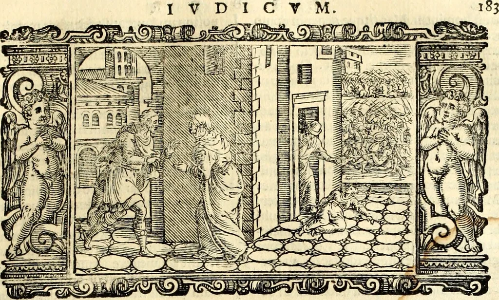 An illustration from Biblia Sacra Vulgatae Editionis : Sixti V, Pont. Max. ivssv recognita atque edita, 1669, leaf 204