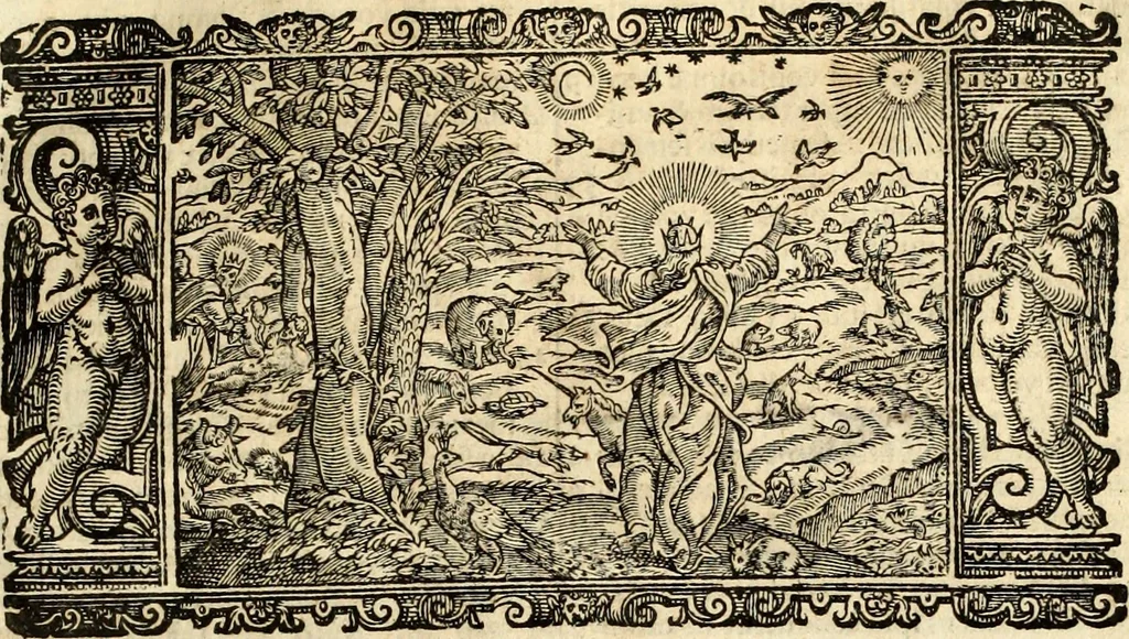 An illustration from Biblia Sacra Vulgatae Editionis : Sixti V, Pont. Max. ivssv recognita atque edita, 1669, leaf 22