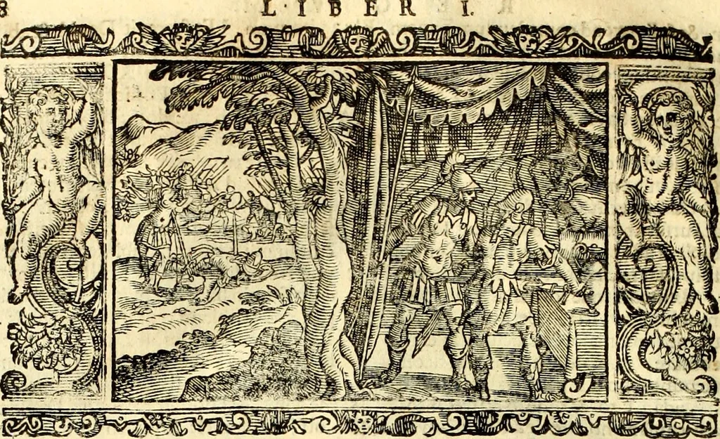 An illustration from Biblia Sacra Vulgatae Editionis : Sixti V, Pont. Max. ivssv recognita atque edita, 1669, leaf 229
