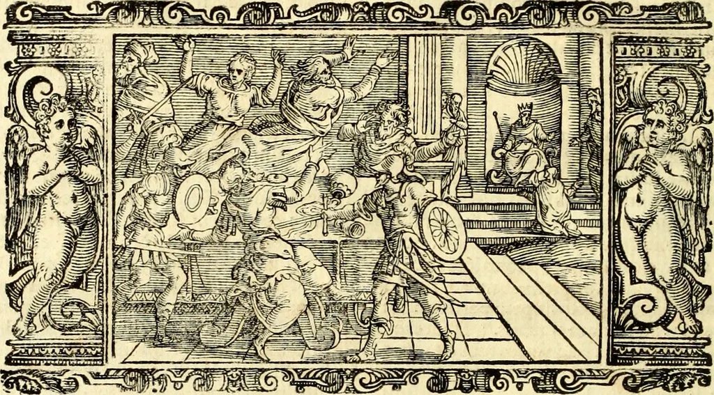 An illustration from Biblia Sacra Vulgatae Editionis : Sixti V, Pont. Max. ivssv recognita atque edita, 1669, leaf 245