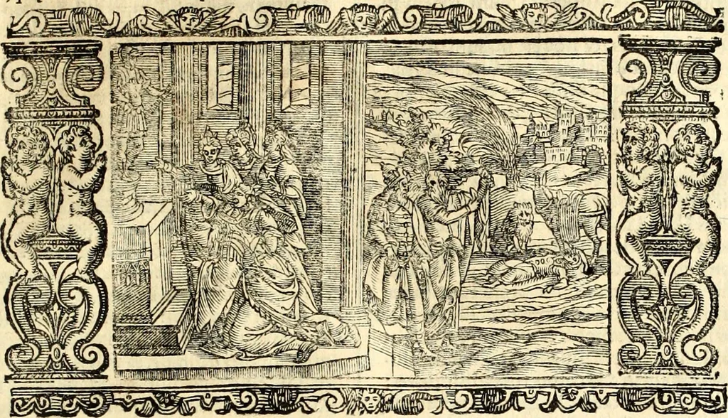 An illustration from Biblia Sacra Vulgatae Editionis : Sixti V, Pont. Max. ivssv recognita atque edita, 1669, leaf 270