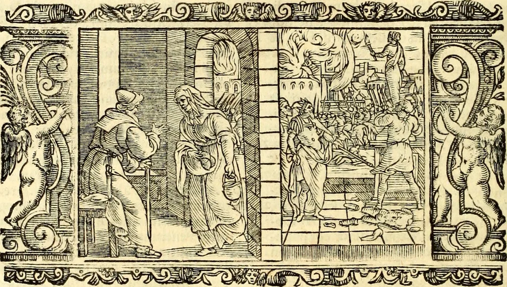 An illustration from Biblia Sacra Vulgatae Editionis : Sixti V, Pont. Max. ivssv recognita atque edita, 1669, leaf 273