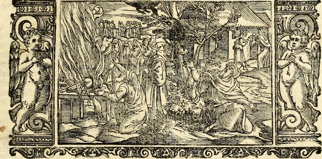 An illustration from Biblia Sacra Vulgatae Editionis : Sixti V, Pont. Max. ivssv recognita atque edita, 1669, leaf 276