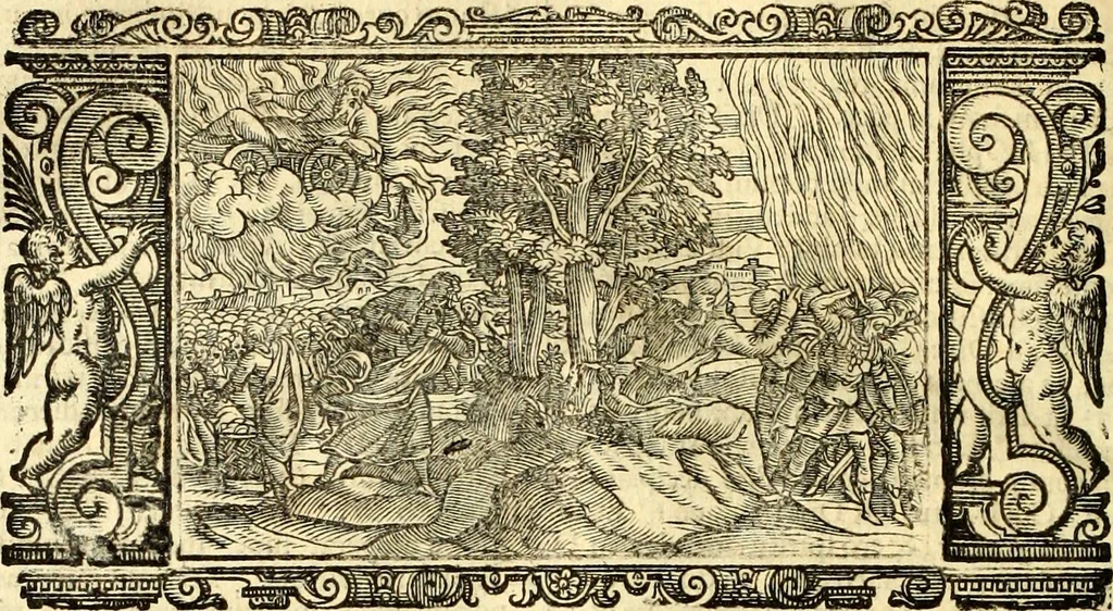 An illustration from Biblia Sacra Vulgatae Editionis : Sixti V, Pont. Max. ivssv recognita atque edita, 1669, leaf 283