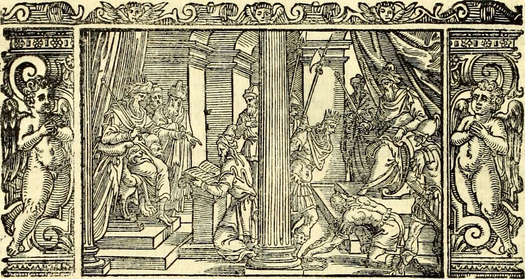 An illustration from Biblia Sacra Vulgatae Editionis : Sixti V, Pont. Max. ivssv recognita atque edita, 1669, leaf 303