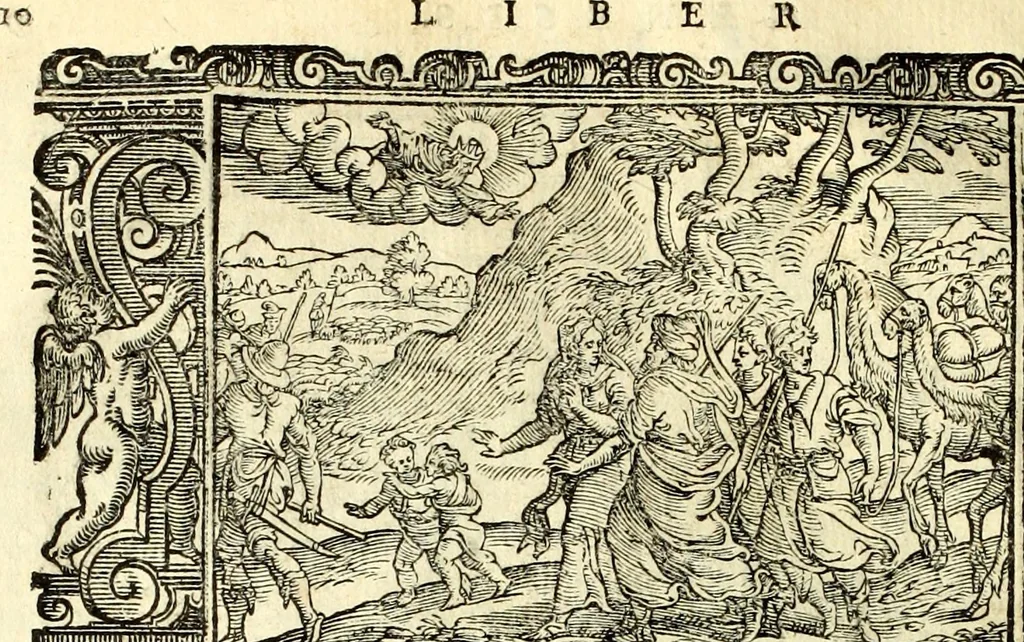 An illustration from Biblia Sacra Vulgatae Editionis : Sixti V, Pont. Max. ivssv recognita atque edita, 1669, leaf 31
