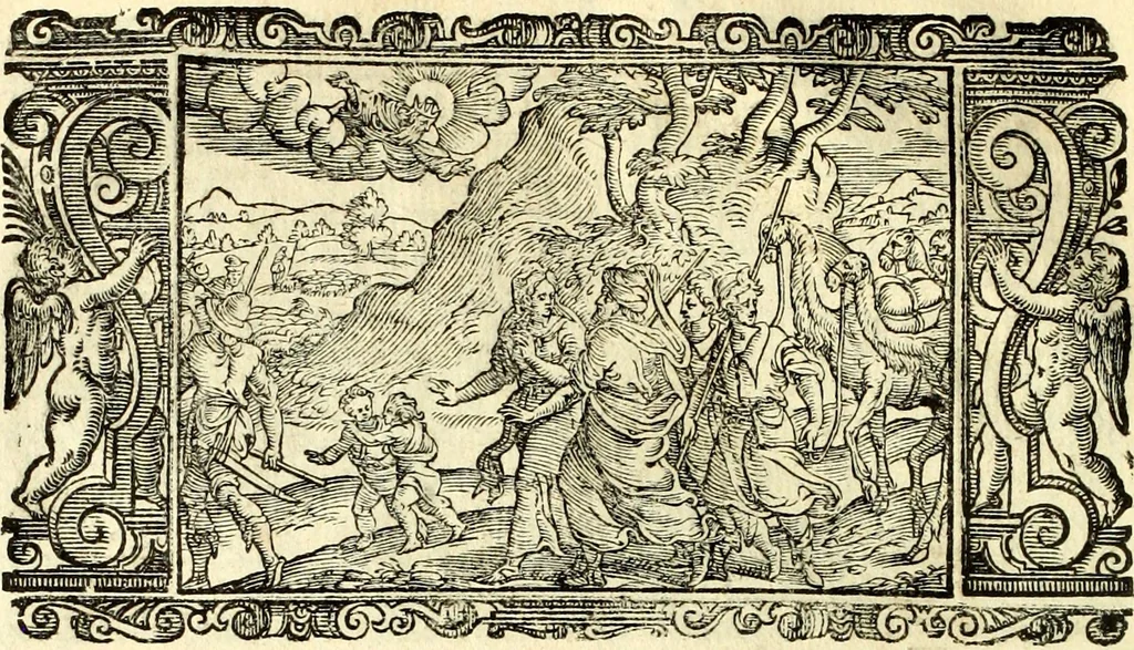 An illustration from Biblia Sacra Vulgatae Editionis : Sixti V, Pont. Max. ivssv recognita atque edita, 1669, leaf 31