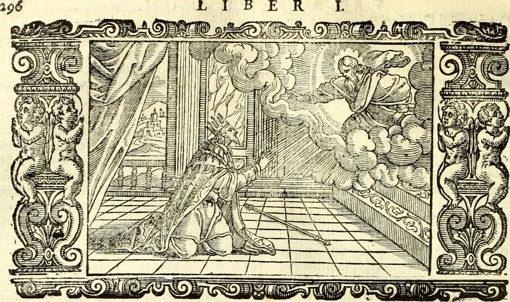 An illustration from Biblia Sacra Vulgatae Editionis : Sixti V, Pont. Max. ivssv recognita atque edita, 1669, leaf 317