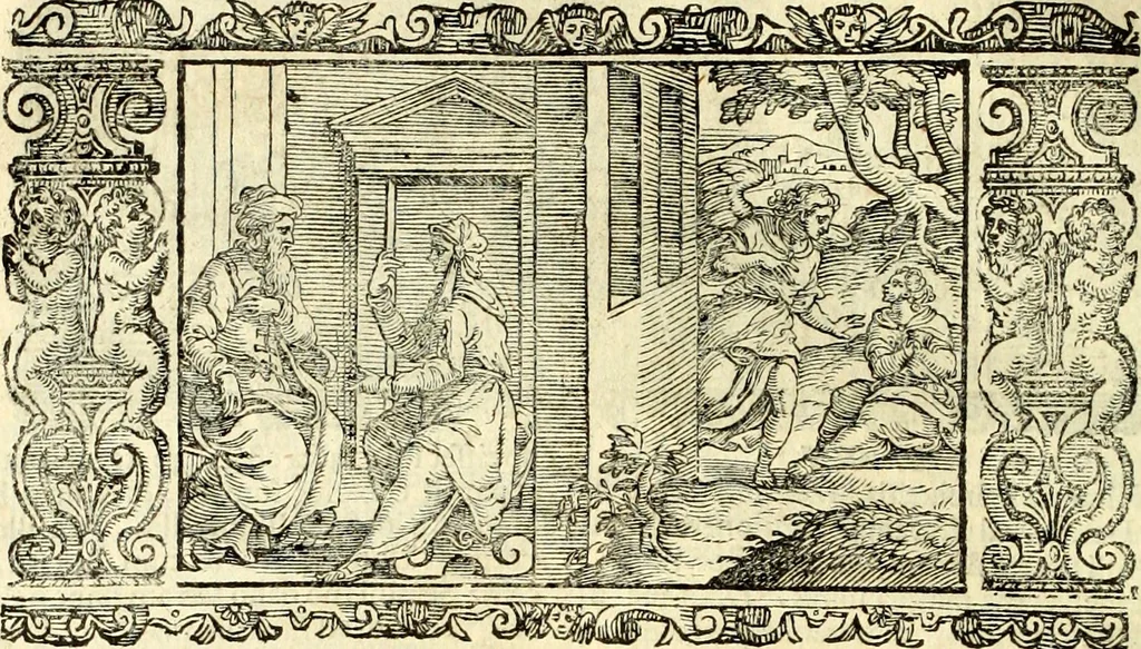 An illustration from Biblia Sacra Vulgatae Editionis : Sixti V, Pont. Max. ivssv recognita atque edita, 1669, leaf 33