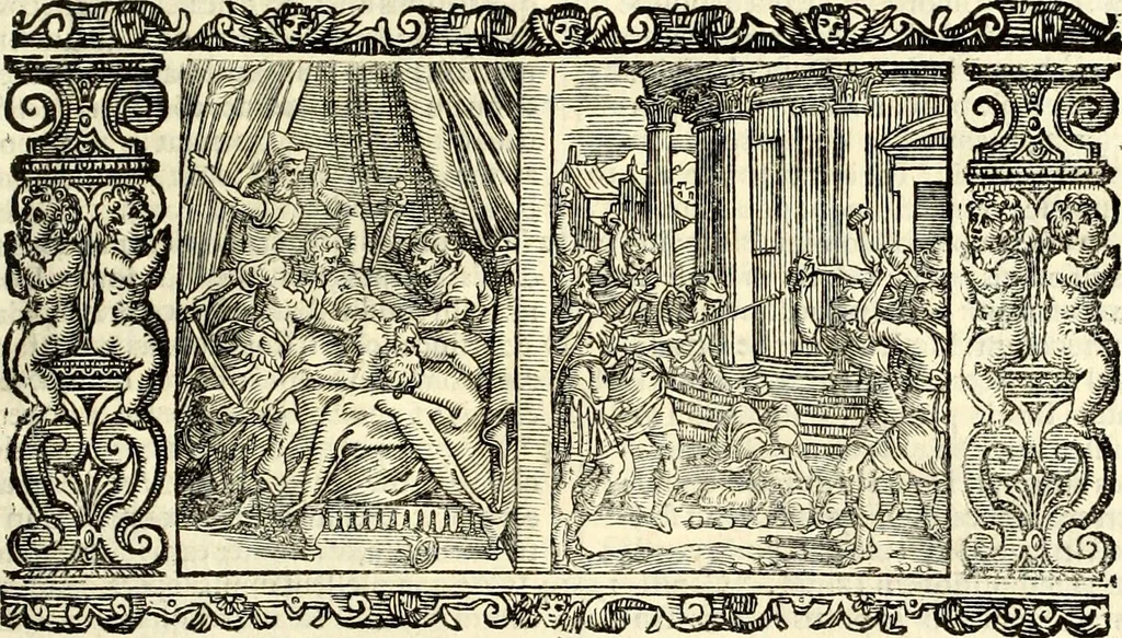 An illustration from Biblia Sacra Vulgatae Editionis : Sixti V, Pont. Max. ivssv recognita atque edita, 1669, leaf 338