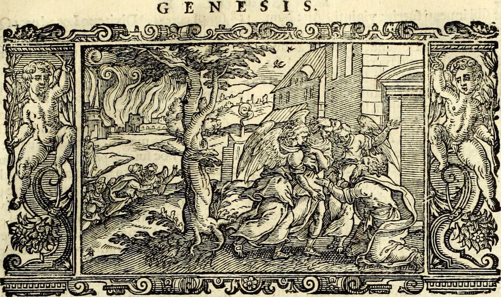 An illustration from Biblia Sacra Vulgatae Editionis : Sixti V, Pont. Max. ivssv recognita atque edita, 1669, leaf 34