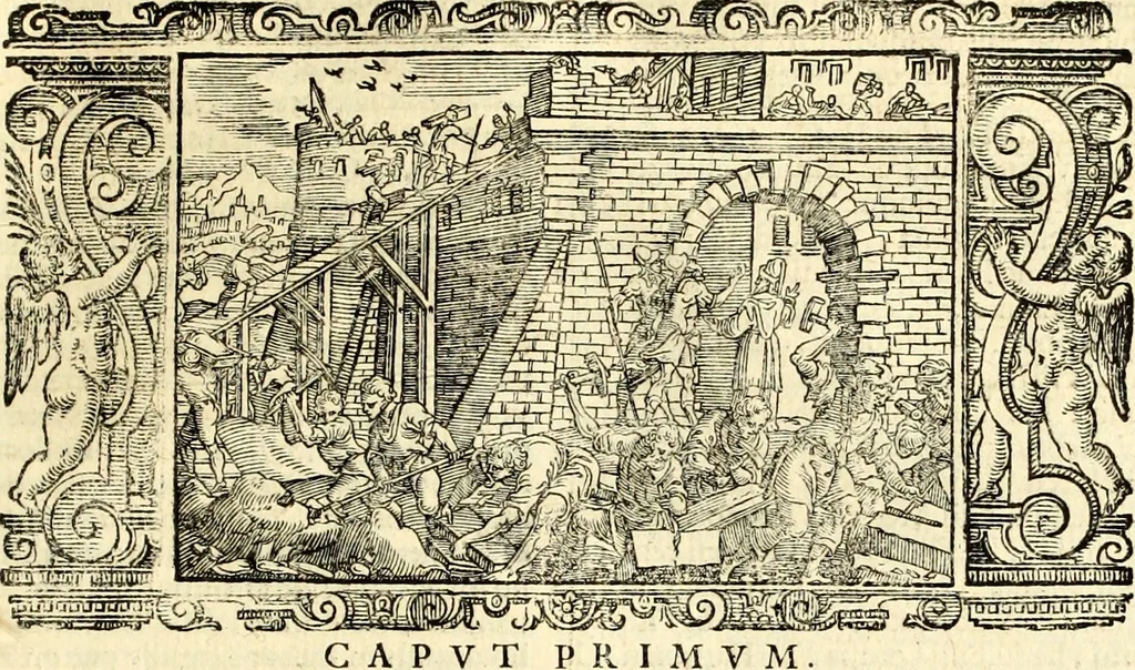 An illustration from Biblia Sacra Vulgatae Editionis : Sixti V, Pont. Max. ivssv recognita atque edita, 1669, leaf 350