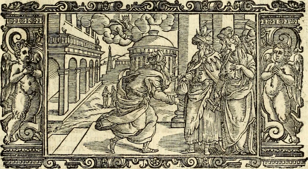 An illustration from Biblia Sacra Vulgatae Editionis : Sixti V, Pont. Max. ivssv recognita atque edita, 1669, leaf 36