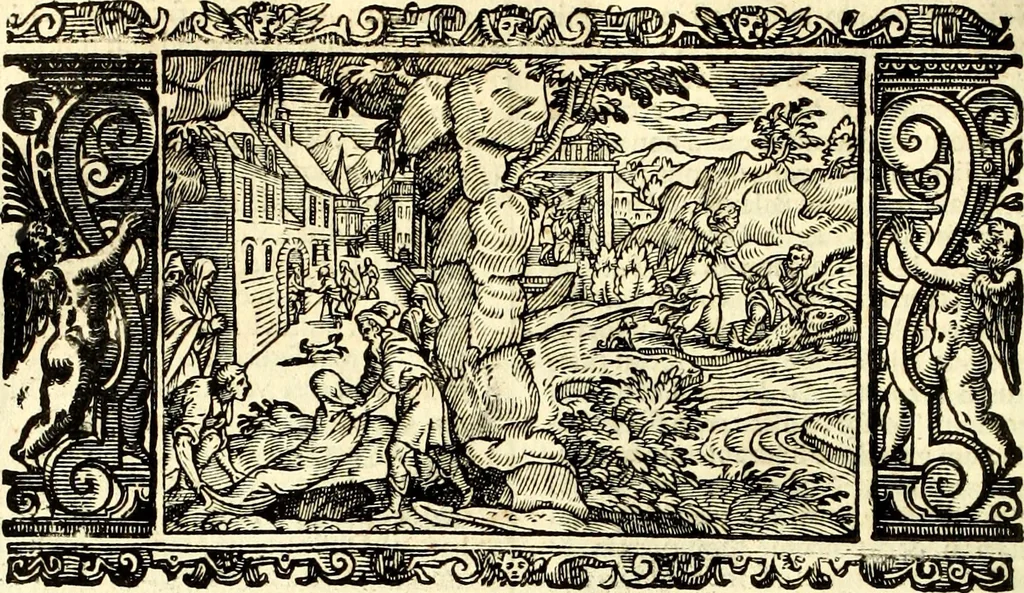 An illustration from Biblia Sacra Vulgatae Editionis : Sixti V, Pont. Max. ivssv recognita atque edita, 1669, leaf 367