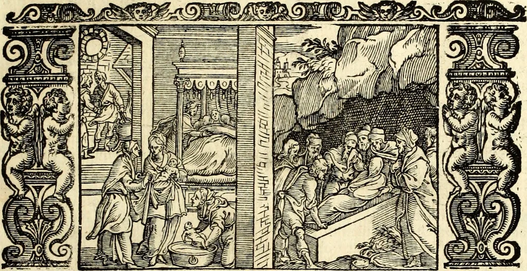 An illustration from Biblia Sacra Vulgatae Editionis : Sixti V, Pont. Max. ivssv recognita atque edita, 1669, leaf 38