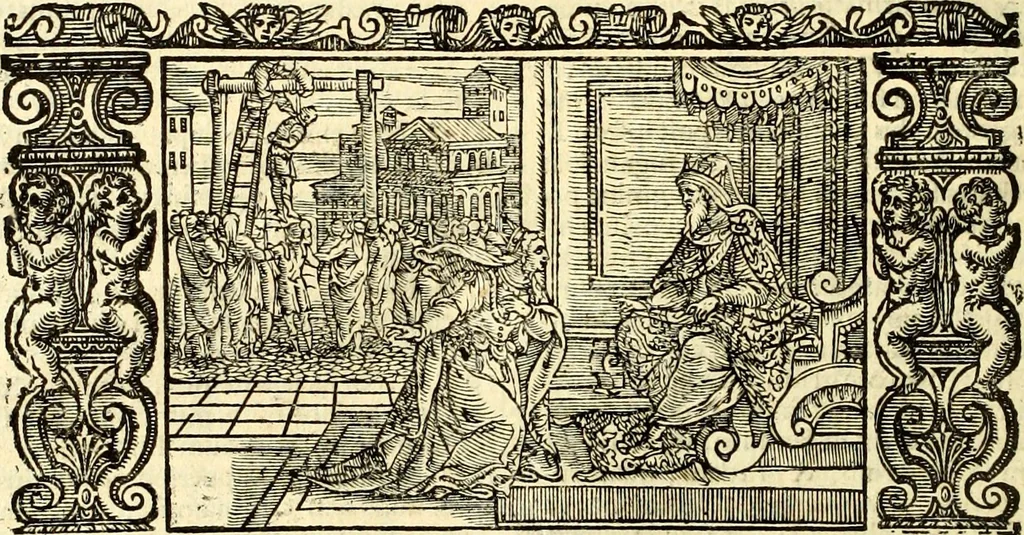 An illustration from Biblia Sacra Vulgatae Editionis : Sixti V, Pont. Max. ivssv recognita atque edita, 1669, leaf 383