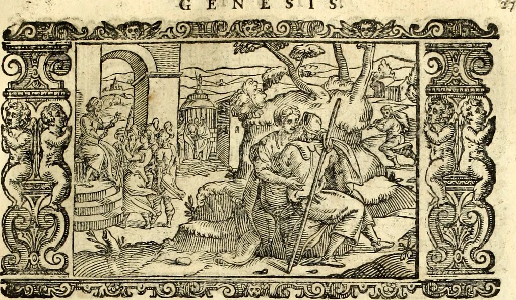 An illustration from Biblia Sacra Vulgatae Editionis : Sixti V, Pont. Max. ivssv recognita atque edita, 1669, leaf 52