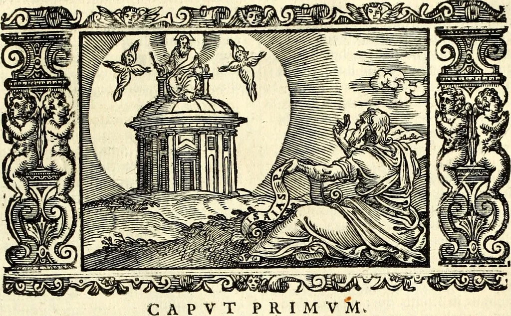 An illustration from Biblia Sacra Vulgatae Editionis : Sixti V, Pont. Max. ivssv recognita atque edita, 1669, leaf 528