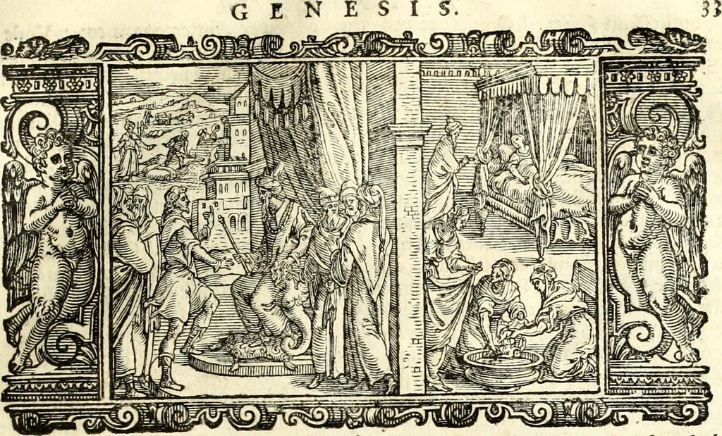 An illustration from Biblia Sacra Vulgatae Editionis : Sixti V, Pont. Max. ivssv recognita atque edita, 1669, leaf 54