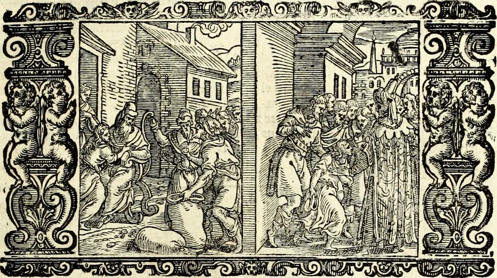 An illustration from Biblia Sacra Vulgatae Editionis : Sixti V, Pont. Max. ivssv recognita atque edita, 1669, leaf 56