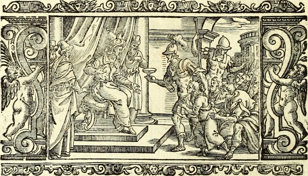 An illustration from Biblia Sacra Vulgatae Editionis : Sixti V, Pont. Max. ivssv recognita atque edita, 1669, leaf 57